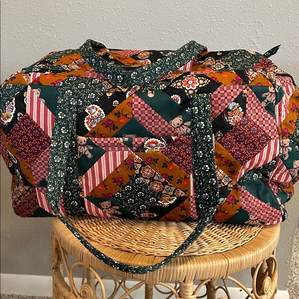 Vera Bradley X Anthropologie Weekender Bag Set of 3 Quilted Patchwork - Picture 9 of 11